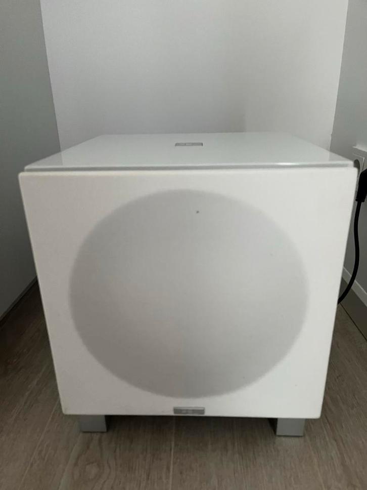 REL T/9 Subwoofer - Witte Uitvoering, Audio, Tv en Foto, Luidsprekers, Gebruikt, Subwoofer, 120 watt of meer, Overige merken, Ophalen
