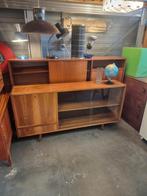 Vintage sideboard met vitrine jaren 60, Huis en Inrichting, Kasten | Dressoirs, Ophalen, ,, 50 tot 100 cm, Zo goed als nieuw