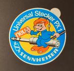 Vintage sticker, Sennheiser, universal stecker PX1, Ophalen of Verzenden, Zo goed als nieuw, Merk