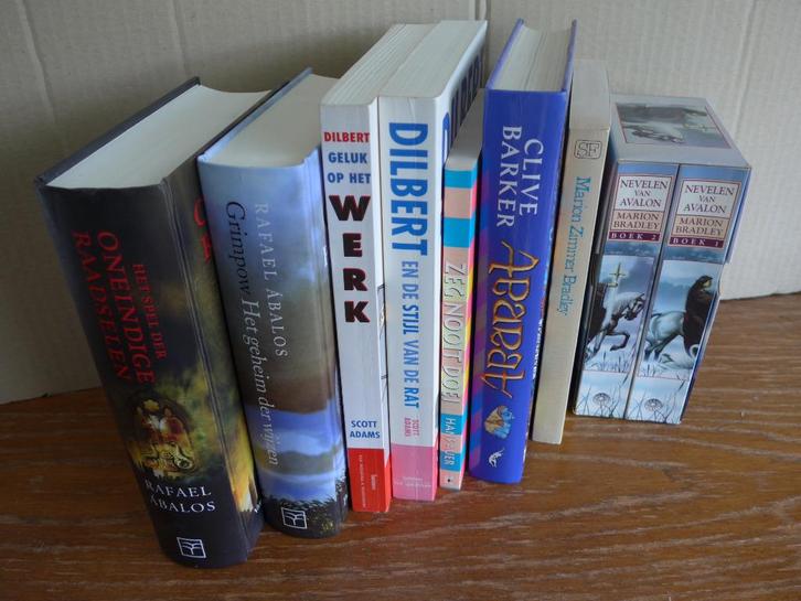 SF & Fantasy Abalos, Adams, Barker, Bradley, Brooks, Boeken, Fantasy, Gelezen, Ophalen