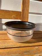 Vintage Tupperware exclusieve kom / schaal zwart 1,1 liter, Ophalen of Verzenden