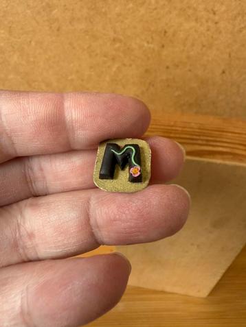 Chocolade letter M - ca 1cm - handwerk beschikbaar voor biedingen