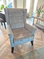Luxe fauteuil, hoge zit, Olav Home, taupe/leverkleur, Ophalen, Zo goed als nieuw, Stof, 50 tot 75 cm