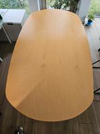 Deens ovalen houten tafel / ellips tafel / ovalen tafel, Huis en Inrichting, 50 tot 100 cm, 150 tot 200 cm, Gebruikt, Deens ovalen houten tafel