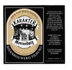 Bieretiket Karakter Moerenburg - Bierbrouwerij Tilburg, Ophalen of Verzenden, Nieuw, Overige typen, Overige merken