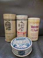 vintage babypoeder blikjes en doosje, Ophalen of Verzenden, Gebruikt, Overige