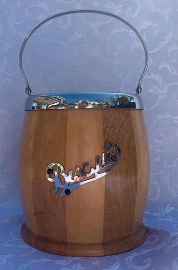 Vintage Jaren 30 - 60 Biscuit emmer rekwisiet beschikbaar voor biedingen