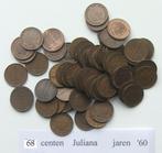 centen jaren 60, Postzegels en Munten, Munten | Nederland, Ophalen of Verzenden, Koningin Juliana, 1 cent, Setje
