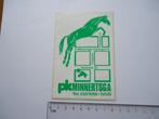 sticker Oud Minnertsga PK paarden retro vintage, Verzamelen, Stickers, Verzenden