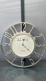 Rixos klok zilver 75 cm breed, Huis en Inrichting, Ophalen of Verzenden, Zo goed als nieuw