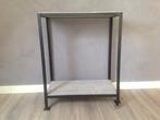 Bijzettafel/serveerwagen/trolley/barwagen zwart, Nieuw, Ophalen of Verzenden, 75 cm of meer, Rechthoekig