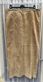 Suede rok, maat 44, lang, Bruin, Maat 42/44 (L), Ophalen of Verzenden, Zo goed als nieuw