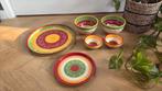 Intermezzo Spaans servies, handgeschilderd 9-delig, Keramiek, Ophalen of Verzenden, Zo goed als nieuw, Bord(en)