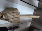 Echte Amerikaanse houten honkbal knuppel + handschoen, Sport en Fitness, Honkbal en Softbal, Ophalen of Verzenden, Zo goed als nieuw