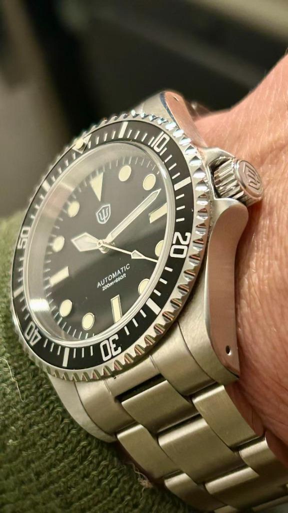 Watchdives Milsub Homage, Sieraden, Tassen en Uiterlijk, Horloges | Heren, Zo goed als nieuw, Polshorloge, Overige merken, Staal