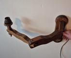 Eiken schaarlamp, jaren 60, Ophalen of Verzenden