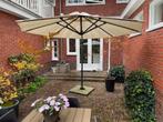 Parasol met granieten voet, Tuin en Terras, Ophalen, Gebruikt, Zweefparasol, 3 tot 4 meter