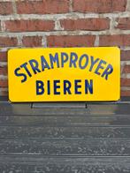 Emaille bord Stramproyer Bieren Langcat Bussum, Verzamelen, Merken en Reclamevoorwerpen, Ophalen of Verzenden, Zo goed als nieuw