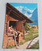 kaart klederdracht berner oberland zwitserland, Ophalen of Verzenden, 1960 tot 1980, Gelopen, Overig Europa