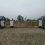 Eiken Toegangspoort IP03 | 4.50m totaal, Ophalen, 100 tot 150 cm, Nieuw, Hout