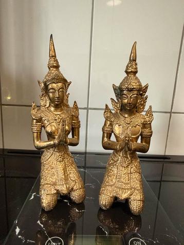 Vintage Thaise Bronzen Beelden beschikbaar voor biedingen