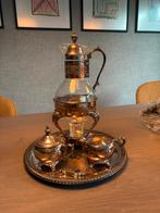 Antiek verzilverd Koffie/Theeservies, Ophalen of Verzenden