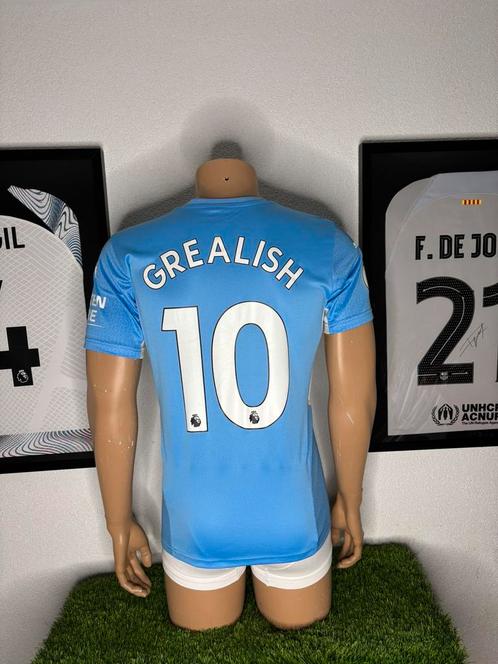 Manchester City thuisshirt 2021/2022 Grealish, Sport en Fitness, Voetbal, Zo goed als nieuw, Shirt, Maat S, Ophalen of Verzenden