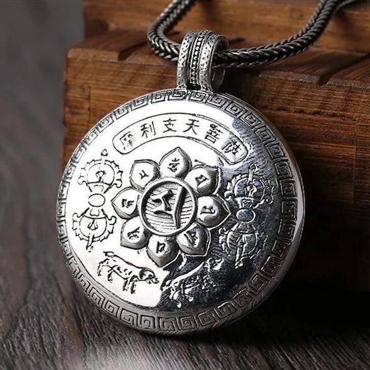 Marichi Bodhisattva Hanger – 925 Zilver, Sieraden, Tassen en Uiterlijk, Kettinghangers, Nieuw, Zilver, Zilver, Kruis of Symbool