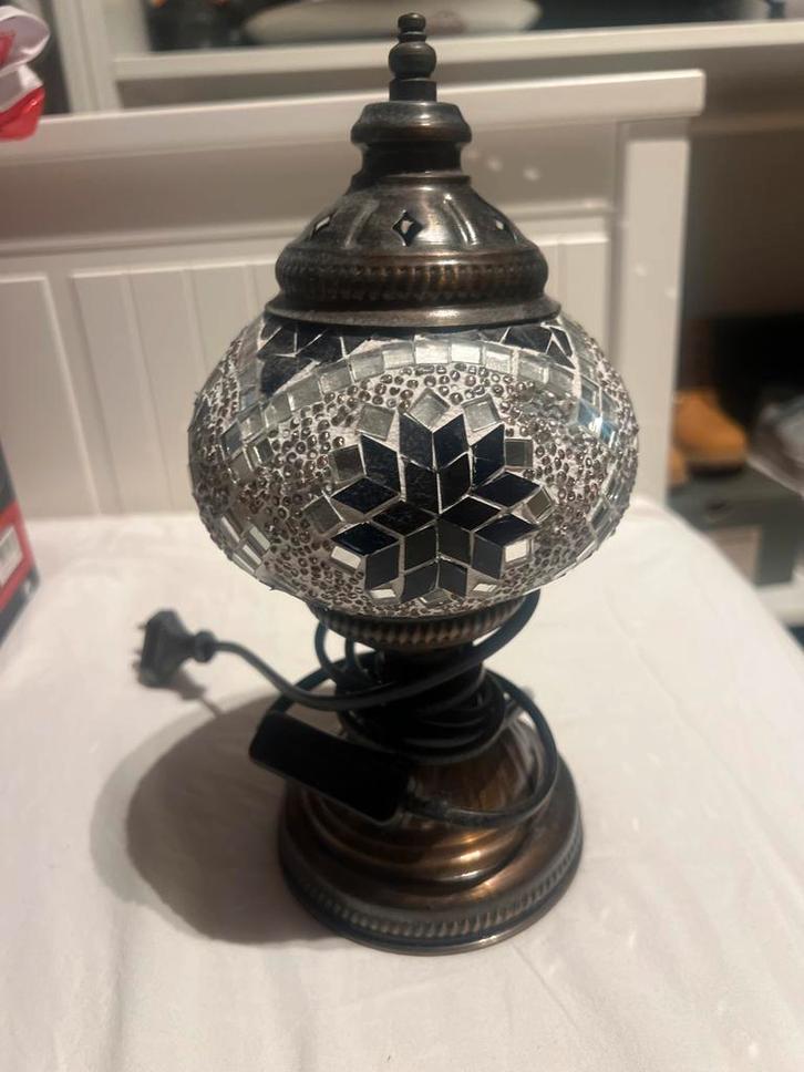 Turkse Mozaïek Lamp, Huis en Inrichting, Lampen | Vloerlampen, Gebruikt, Minder dan 100 cm, Glas, Ophalen