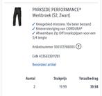 Nieuw: Parkside performance werkbroek (52), Heren, Nieuw, Ophalen of Verzenden, Parkside