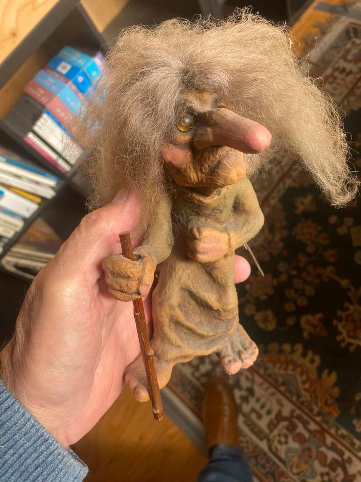 Drie trollen. Waaronder : Ny Form Troll #113 - Noorwegen, Antiek en Kunst, Kunst | Beelden en Houtsnijwerken, Ophalen of Verzenden