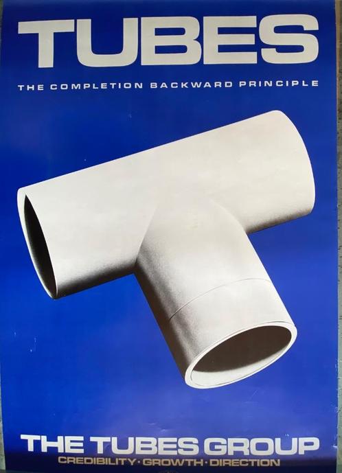 TUBES.Promo Poster The Completion Backward Principle. 1980, Verzamelen, Muziek, Artiesten en Beroemdheden, Zo goed als nieuw, Poster, Artwork of Schilderij