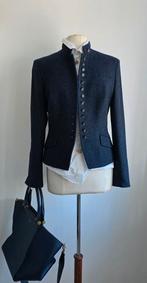 Mark by Pauw Harris tweed blazer blauw 38/40, Maat 38/40 (M), Zo goed als nieuw, Jasje, Pauw Mark