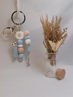 Beadable tassenhanger/sleutelhanger baby blauw-wit, Ophalen of Verzenden, Nieuw