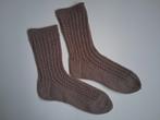 Handgebreide wollen sokken maat 40/41., Kleding | Heren, Sokken en Kousen, Ophalen of Verzenden, Nieuw, Maat 39 t/m 42, Bruin
