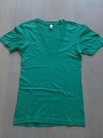 American Apparel mintgroene Deep V-neck t-shirt maat XS, Ophalen of Verzenden, Zo goed als nieuw, American Apparel, Groen