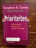 Steven Covey Prioriteiten Effectieve keuzes in leven en werk, Boeken, Gelezen, Steven R. Covey, Ophalen of Verzenden, Management