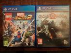 PS4 Games: LEGO Marvel & God of War, 1 speler, Zo goed als nieuw, Eén computer, Vanaf 7 jaar