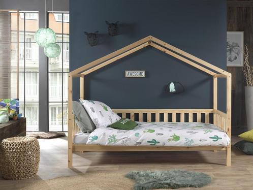 Dallas 3 huisbed - 90x200 - Natuur, Kinderen en Baby's, Kinderkamer | Bedden, Nieuw, Ophalen of Verzenden