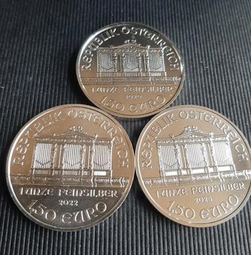 3 Stuks 1oz WIENER PHILHARM0NIKER. beschikbaar voor biedingen