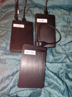Drie externe 2,5 inch harde schijven., Computers en Software, Harde schijven, Ophalen of Verzenden, Zo goed als nieuw, Laptop