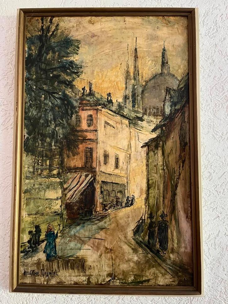 Schilderij van Eugene Quanjel, Antiek en Kunst, Kunst | Schilderijen | Klassiek, Ophalen of Verzenden