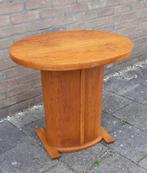 Salontafel Art-deco, Amsterdamse School, bijzettafel ovaal, Art deco, Amsterdamse school, 55 tot 75 cm, Zo goed als nieuw, Ovaal