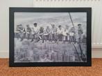 Schilderij Lunch atop a skyscraper New York 3D zwarte lijst, Ophalen, Nieuw, Foto of Poster, 50 tot 75 cm