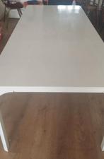 Leuke witte houten eettafel, Ophalen, Gebruikt, 200 cm of meer, 50 tot 100 cm