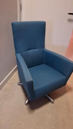 Draaifauteuil op chroom onderstel, Ophalen, Gebruikt, 75 tot 100 cm, 50 tot 75 cm