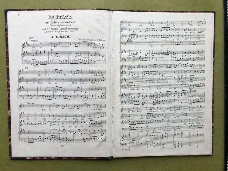 J.S. Bach - Cantate am Reformation's Feste, Muziek en Instrumenten, Bladmuziek, Gebruikt, Artiest of Componist, Klassiek, Piano
