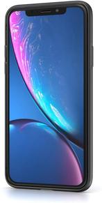 Silicone Backcover + Screenprotector voor iPhone XR _ Zwart, Verzenden, Nieuw, IPhone XR, Hoesje of Tasje