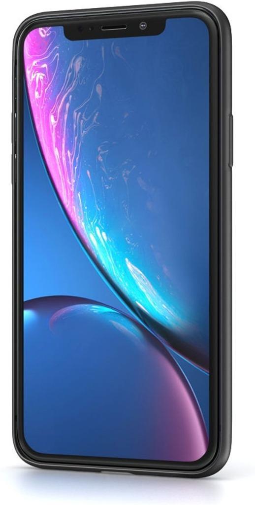 Silicone Backcover + Screenprotector voor iPhone XR _ Zwart, Telecommunicatie, Mobiele telefoons | Hoesjes en Frontjes | Apple iPhone