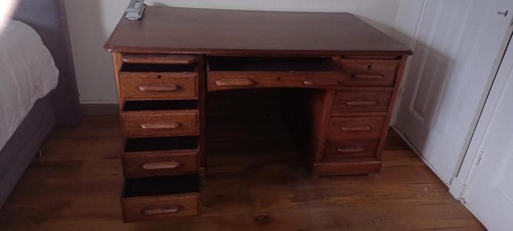 Vintage Bureau, Huis en Inrichting, Bureaus, Gebruikt, Bureau, Ophalen
